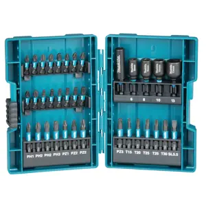 Bitssett Impact Black 1/4" 35 deler