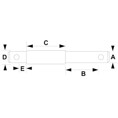Bolt toppstag kat 1 og 2 19/66 mm 25/16 mm, bilde 2