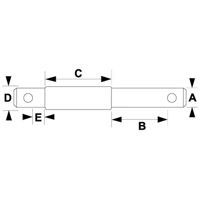 Bolt toppstag kat 1 og 2 19/66 mm 25/16 mm, bilde 2