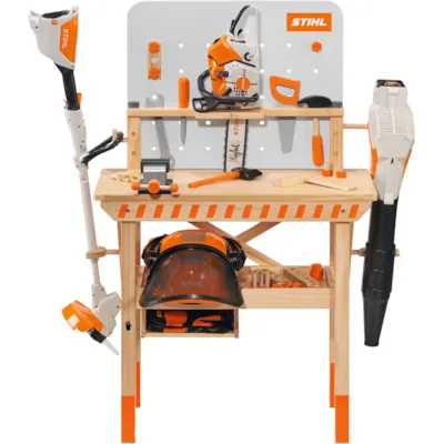 Arbeidsbenk for barn i tre med treleketøy, bilde 3