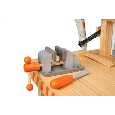 Arbeidsbenk for barn i tre med treleketøy, bilde 5