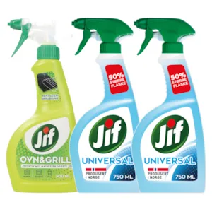 Kit med 1 ovn og grillspray og 2 universalspray
