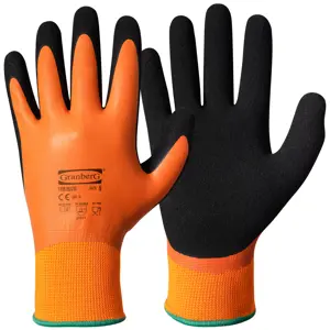 Monteringshansker Latex orange