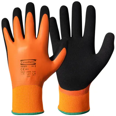 Monteringshansker Latex orange