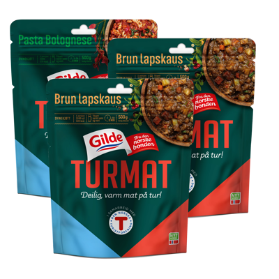 Turmat 1 pasta bolognese og 2 lapskaus 120 g