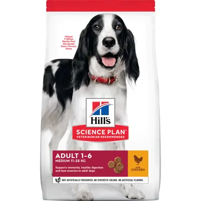 Hundefôr Medium Adult Kyllling 14 kg