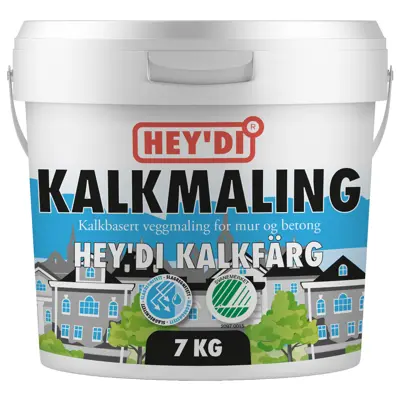 Kalkmaling lysgrå 7 kg