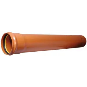 Spillvannsrør PVC SN8 6 m