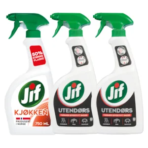 Kit med 1 kjøkkenspray og 2 utendørspray