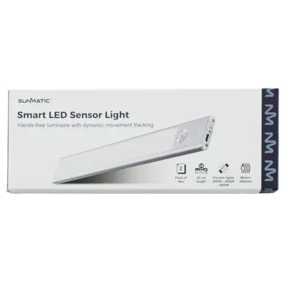 Sensorlampe LED 20 cm 2 pk