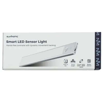 Sensorlampe LED 20 cm 2 pk