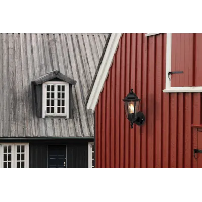 Utelampe Kristiansand svart, bilde 2