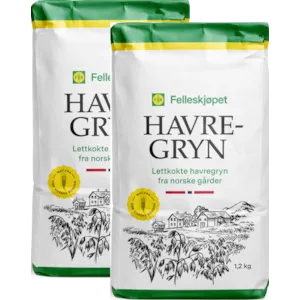 Havregryn 1,2 kg 2 stk