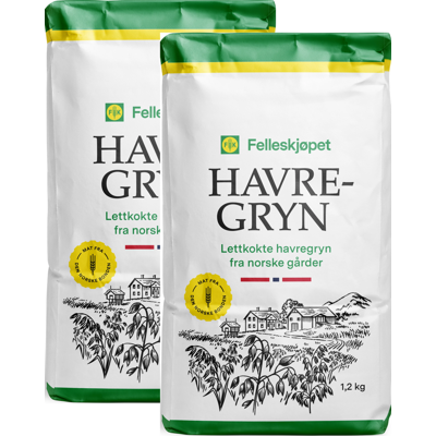 Havregryn 1,2 kg 2 stk