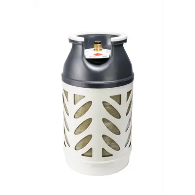 Propan tomflaske 10 kg kompositt industri/skrukobling