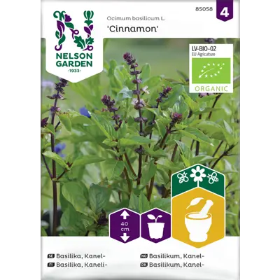 Frø kanelbasilikum Cinnamon økologisk