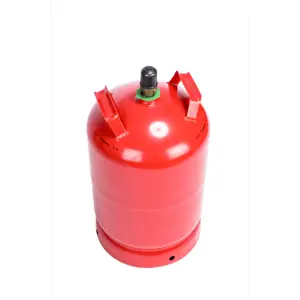 Propanflaske og gass 11 kg stål påtrykksventil