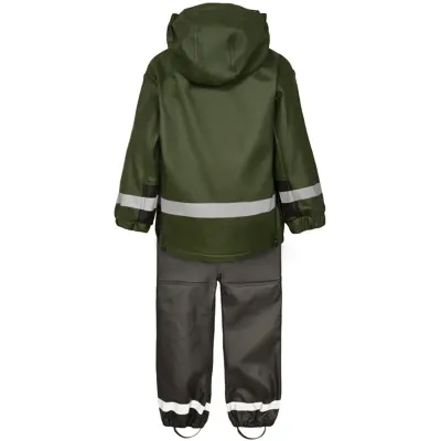 Regnsett PU barn grønn, bilde 2