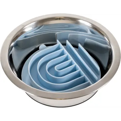Matskål Slow Feeder blå, bilde 2