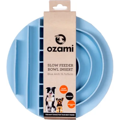 Matskål Slow Feeder blå