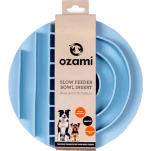 Matskål Slow Feeder blå