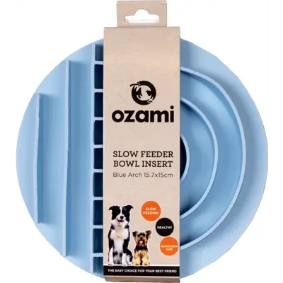 Matskål Slow Feeder blå