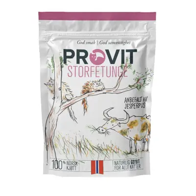 Kattesnacks storfetunge 40 g