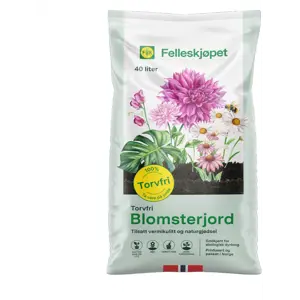 Torvfri blomsterjord 40 L