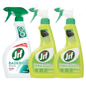 Kit med 1 baderomspray og 2 ovn og grillspray
