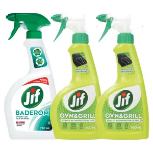 Kit med 1 baderomspray og 2 ovn og grillspray