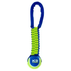 Hundeleke flettet tau med tennisball