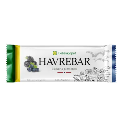 Havrebar blåbær og bjørnebær