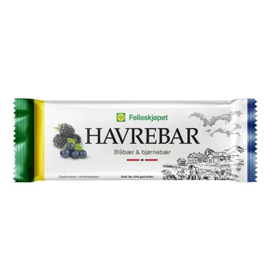 Havrebar blåbær og bjørnebær