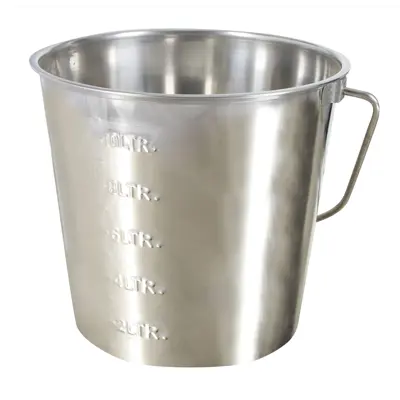 Rustfri bøtte 12,3 L