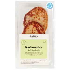 Fryste Karbonader av Frilandsgris 2 pk