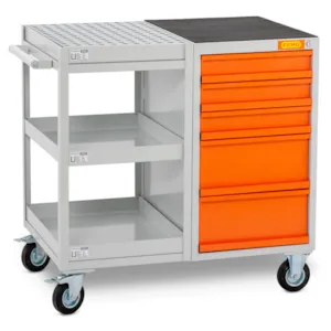 Verkstedtralle med skuffer