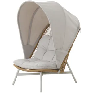 Loungestol med puter og kalesje