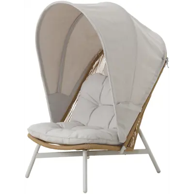 Loungestol med puter og kalesje