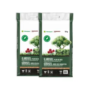 Hagegjødsel plen og bed 10 kg 2 stk
