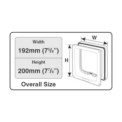 Cat Mate 4-veis kattedør med tunnel, bilde 3