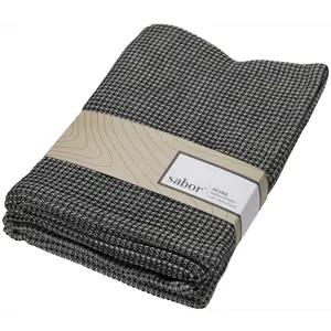 Kjøkkenhåndkle 2 pk svart, hvitt