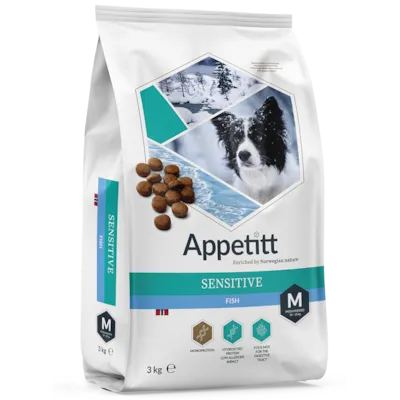Hundefôr Sensitive Fish Medium Breed 3 kg