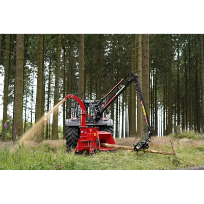 Flishugger TP 270 PTO drift med kran, bilde 2