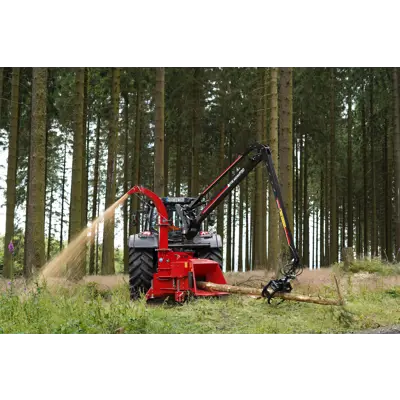 Flishugger TP 270 PTO drift med kran, bilde 2