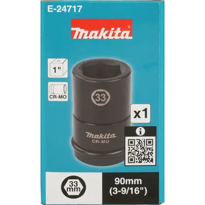 Kraftpipe lang Impact Black 33 mm 1", bilde 2