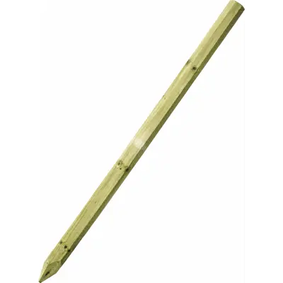 Gjerdestolpe impregnert 8x250 cm 84 stk, bilde 2