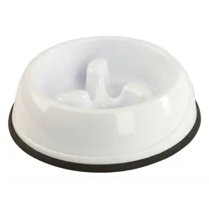 Matskål Slow Feeder hvit