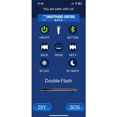 Varselbjelke slim 120 cm med appstyring, bilde 4