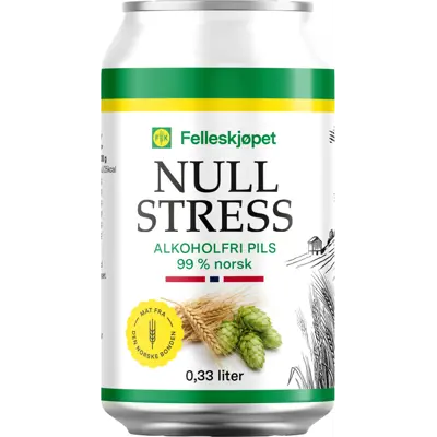 Nullstress alkoholfri øl 0,33 L