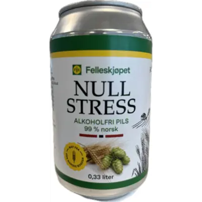 Nullstress alkoholfri øl 0,33 L